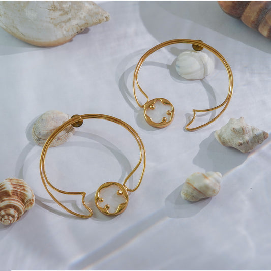 MOP- Mother of Pearls Earrings