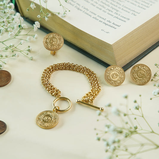 ALM- Coin T-lock Bracelet