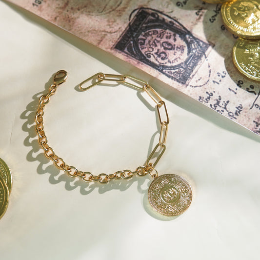 ALM-Coin gold bracelet